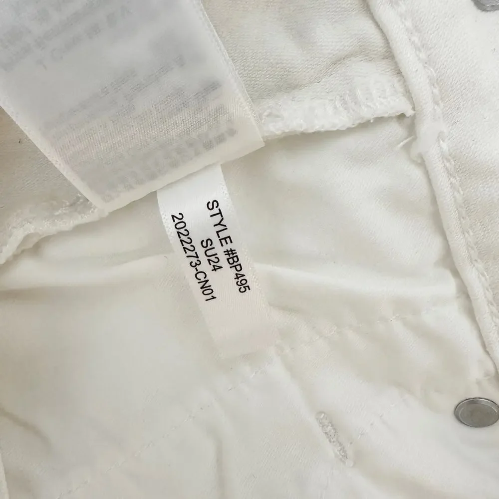 J.Crew Petite Curvy Vintage Straight Slim Jeans High Waisted White US 30 NWT